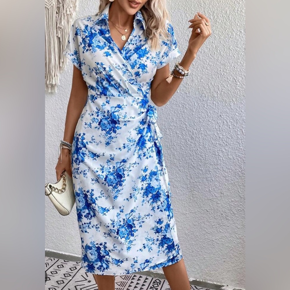 Floral Wrap Dress